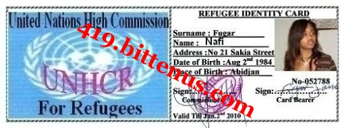 Refugee ID Card